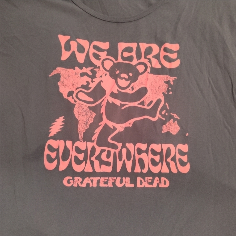 Grateful Dead Gray Tee with Pink Graphic